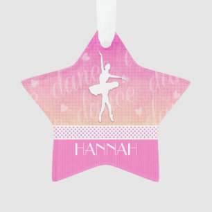 Danseur passionné de gradient rose avec des coeur