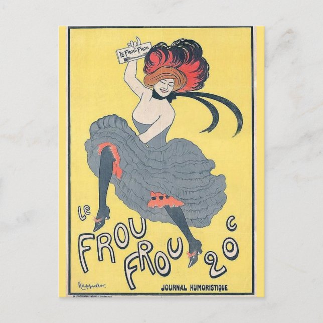 Danseur Vintage, modifier le texte Carte postale (Devant)