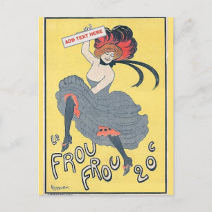 Danseur vintage, modifier le texte Carte postale