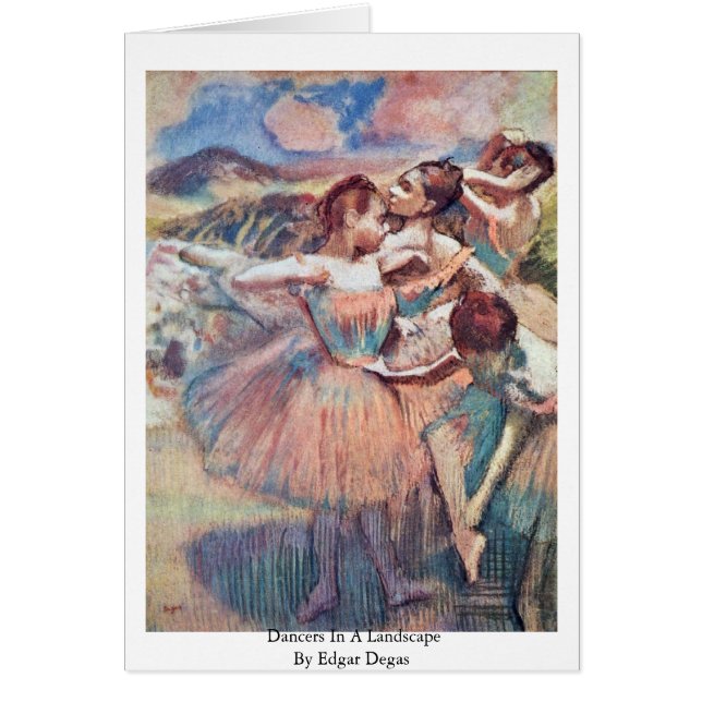 Danseurs dans un paysage par Edgar Degas (Devant)