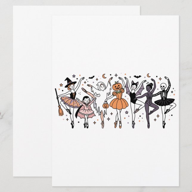 Danseurs de ballet Halloween (Devant / Derrière)