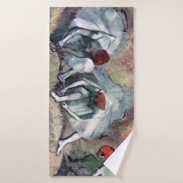 Danseurs Jouant Leurs Chaussures, Edgar Degas (Serviette de bain)