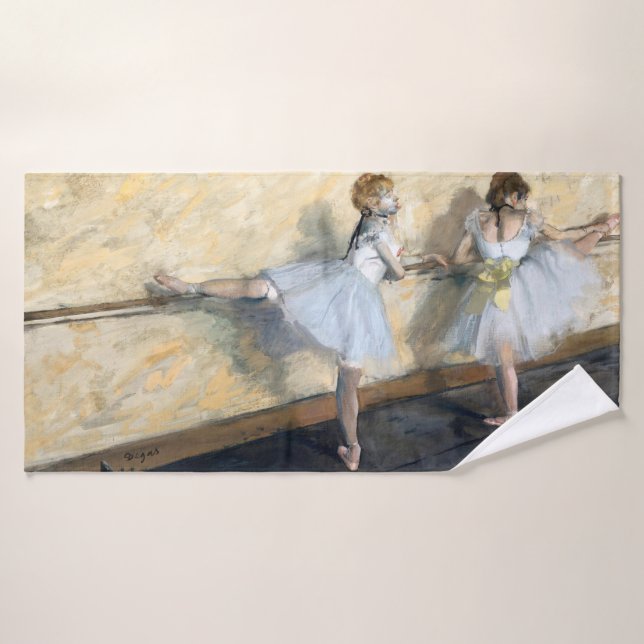 Danseurs Pratiquant au Barre, Edgar Degas (Serviette de bain)