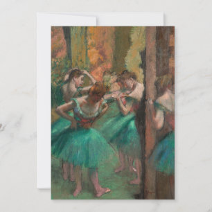 Danseurs, roses et verts   Edgar Degas
