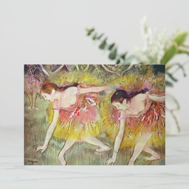 Danseurs se penchent par Edgar Degas, Ballet Art (Debout devant)