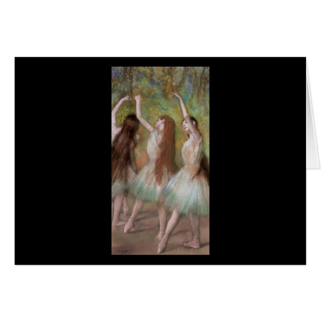 Danseurs verts d'Edgar Degas (Devant horizontal)