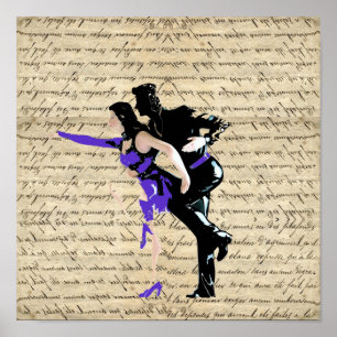 Danseurs vintages de style Art déco