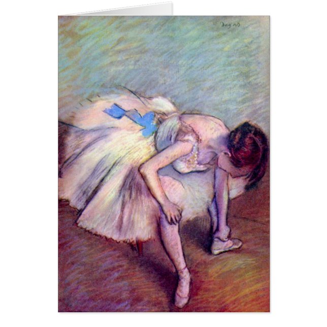 Danseuse assise par Edgar Degas, Art de ballet vin (Devant)