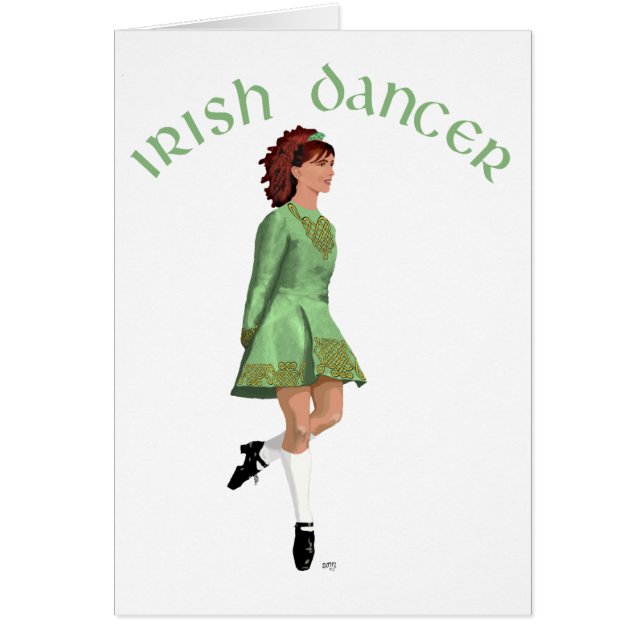 Danseuse de step irlandais - Vert (Devant)