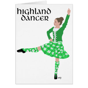 Danseuse des Highlands Écossais Verte