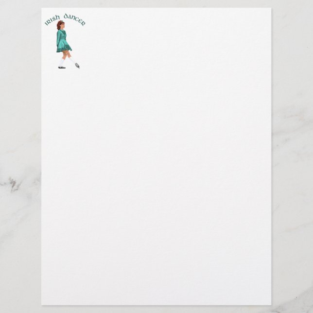 Danseuse Irlandaise en Chaussures Douces Turquoise (Devant)