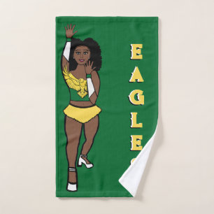 Danseuse/Majorette Serviette à main verte Aigle d'