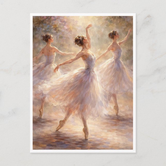 Danseuses de ballet. Carte postale (Devant)