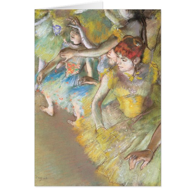 Danseuses de ballet sur la scène par Edgar Degas (Devant)