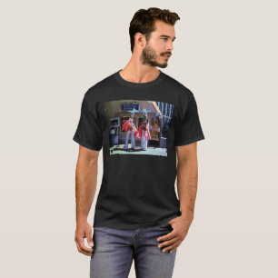 Danseuses sur pilotis hommes noir T-shirt