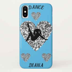 Dansez à peine là coque Apple iPhone X en bleu cie