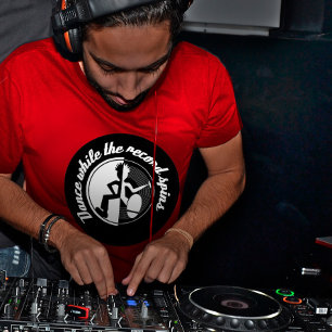 Dansez pendant que le disque tourne le t-shirt gra