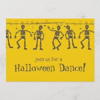 Dansons de danse des invitations à la fête d'Hallo