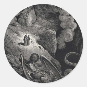Dante & Virgile avec Stickers Geryon