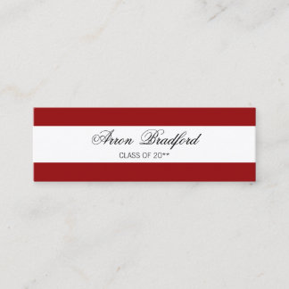 D'appel Boîtier de la carte de nom de diplôme rouge