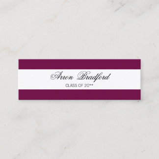 D'appel Boîtier de la carte de nom Maroon Red Graduation