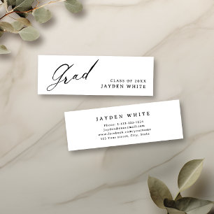 D'appel Calligraphie moderne Carte de nom simple