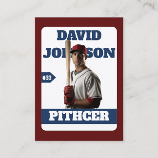 D'appel Carte à collectionner personnalisée de baseball an