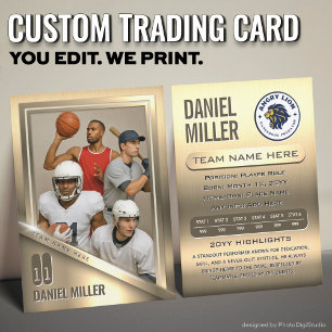 D'appel Carte à collectionner personnalisée toutes sports,