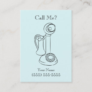 D'appel Carte antique de appeler/profil de téléphone