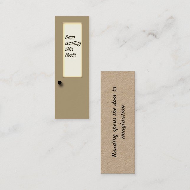 D'appel Carte Book Mark - Je lis ce livre (Devant / Derrière)