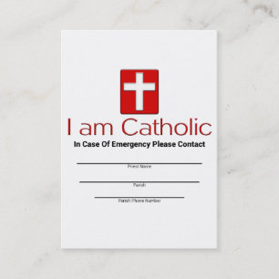 D'appel Carte catholique de contact de secours