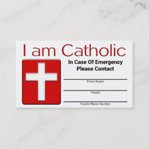 D'appel Carte catholique de contact de secours