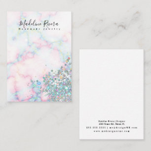 D'appel Carte d'affichage Holographique en marbre coloré