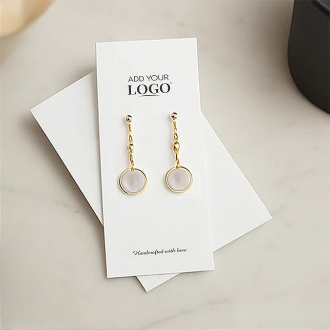 D'appel Carte d'affichage moderne logo d'entreprise bijoux (Créateur téléchargé)