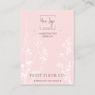 D'appel Carte d'affichage pour bijoux QR en Fleur sauvage