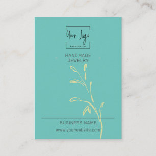 D'appel Carte d'affichage turquoise pour bijoux de mode QR