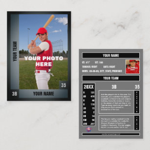 D'appel Carte de baseball - Statistiques personnalisées -