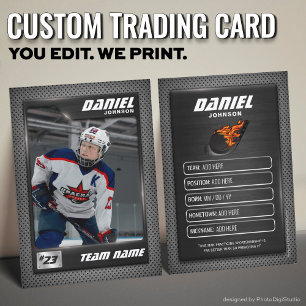 D'appel Carte de collection personnalisée de hockey, joueu