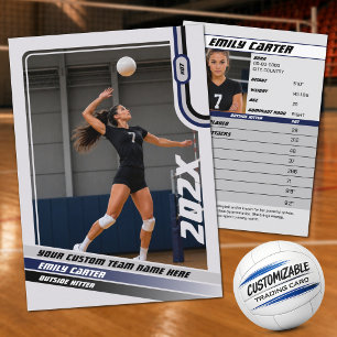 D'appel Carte de collection personnalisée de volley-ball b