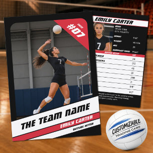 D'appel Carte de collection personnalisée de volley-ball n