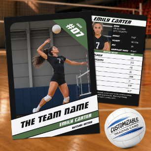 D'appel Carte de collection personnalisée de volley-ball n