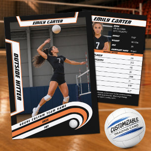 D'appel Carte de collection personnalisée de volley-ball O