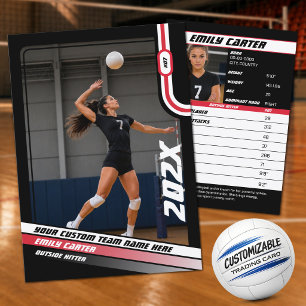D'appel Carte de collection personnalisée de volley-ball r