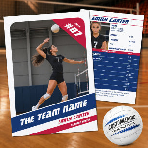 D'appel Carte de collection personnalisée de volley-ball r