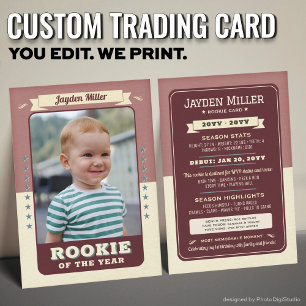 D'appel Carte de collection personnalisée pour recrue, Rét