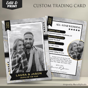 D'appel Carte de commerce Couple personnalisée, Merci Mari