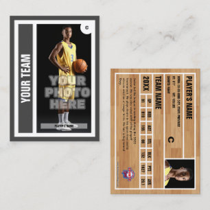D'appel Carte de commerce de basket-ball personnalisée - g