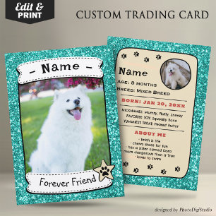 D'appel Carte de commerce de chien personnalisée, carte de