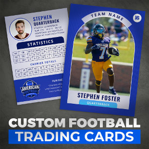 D'appel Carte de commerce de football bleue, carte de spor