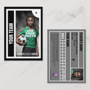 D'appel Carte de commerce de football (Noir) - Ajouter vos